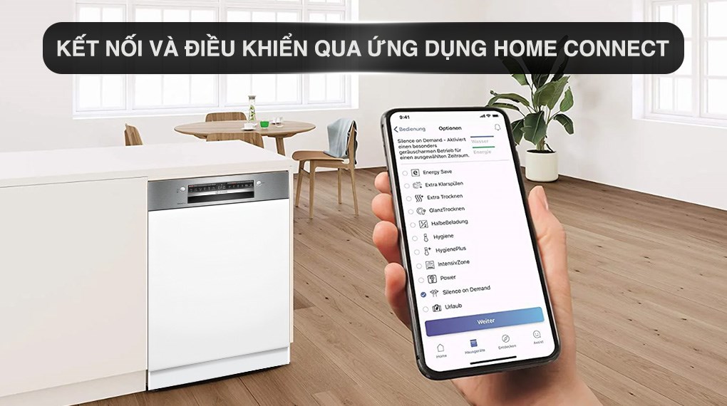 Máy rửa chén âm tủ Bosch SMI4EVS08E