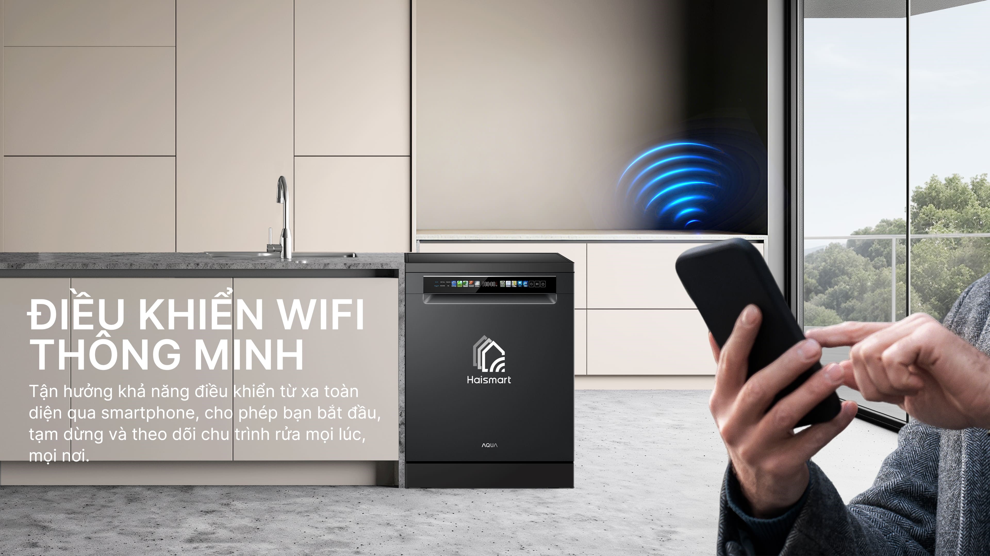 Máy rửa chén độc lập Aqua ADWA15-686BK3VN - 9