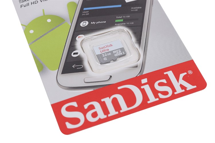 Thẻ nhớ Sandisk MicroSD 32GB class 10 Màu Đen