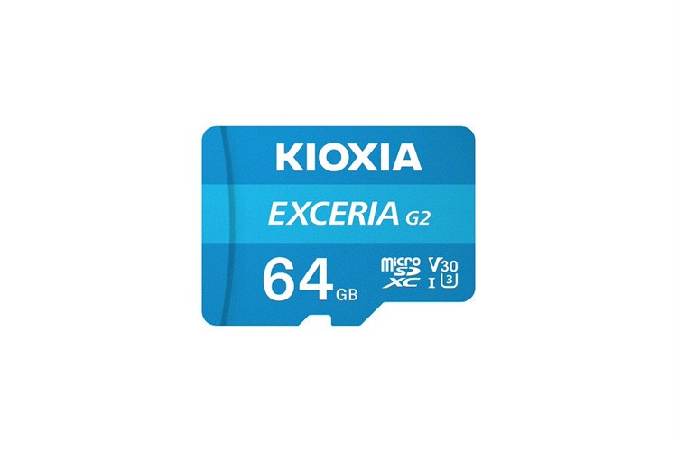 Thẻ nhớ Kioxia MicroSD 64GB Class 10_U3 Màu Xanh Dương