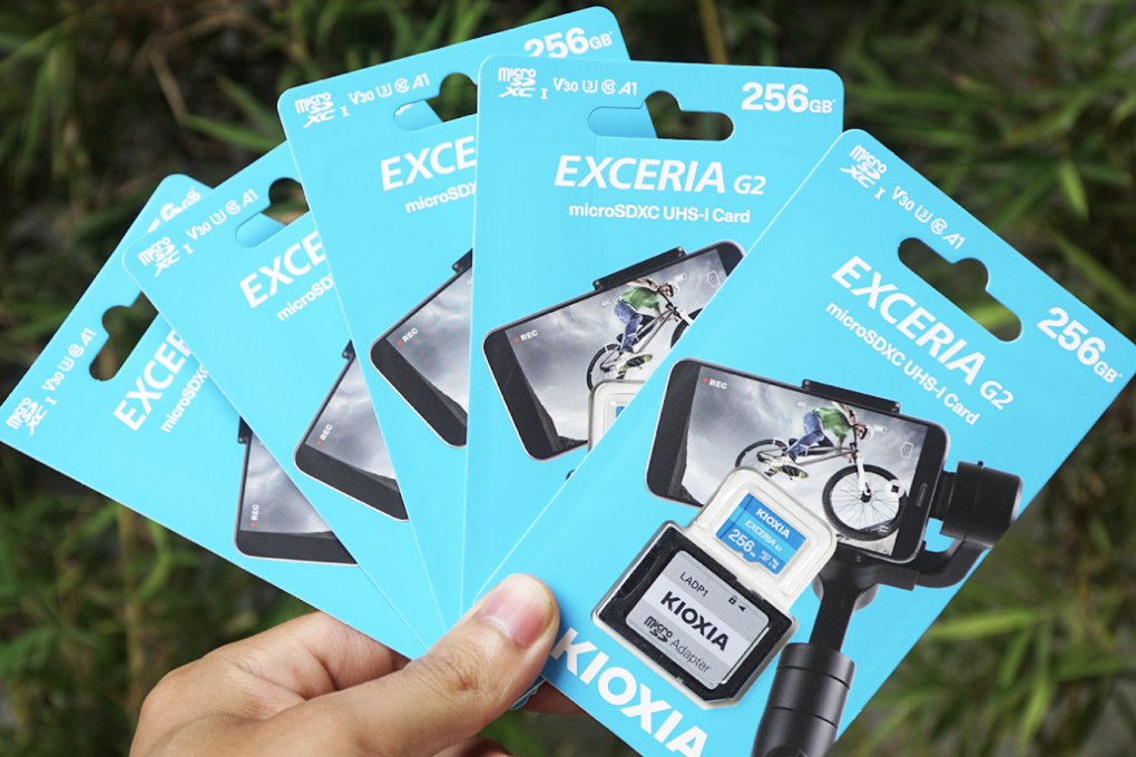 Thẻ nhớ chuyên Camera Kioxia MicroSD 256GB class 10_U3 Màu Xanh