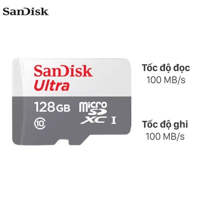 Thẻ nhớ Sandisk MicroSD 128GB class 10_U1