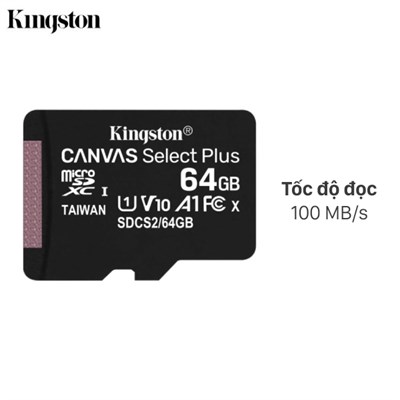 Thẻ nhớ Kingston MicroSD 64GB class 10_U1