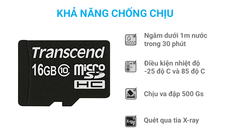 Thẻ nhớ 16Gb MicroSD class 10