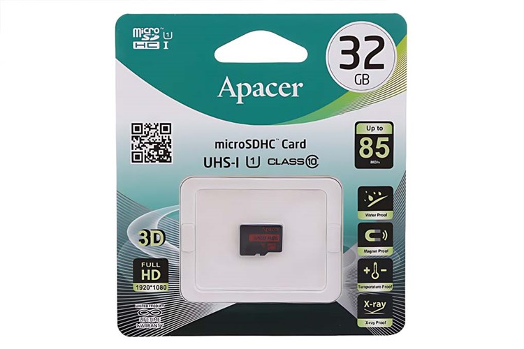 Thẻ nhớ Apacer MicroSD 32GB class 10 Màu Đen