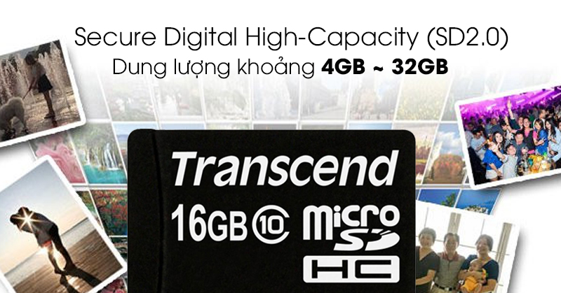 Thẻ nhớ MicroSD 16GB Transcend Class 10 - Thẻ nhớ SDHC Thẻ nhớ MicroSD 16GB Transcend Class 10 - Thẻ nhớ SDHC