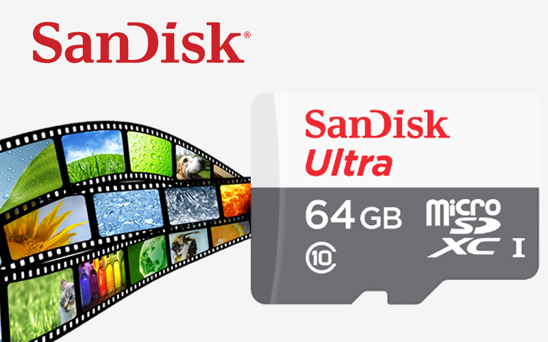Thẻ nhớ MicroSD 64GB Sandisk Class 10 - Thẻ nhớ microSD thương hiệu Sandisk uy tín