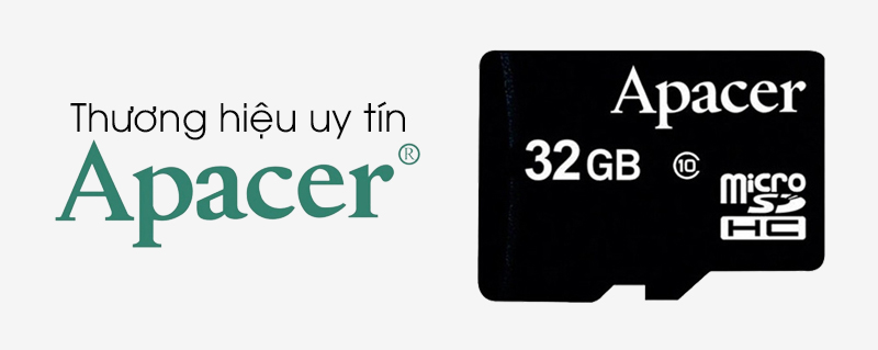 Thẻ nhớ MicroSD 32GB Apacer Class 10 UHS-1 - Thẻ nhớ thương hiệu Apacer uy tín Thẻ nhớ MicroSD 32GB Apacer Class 10 UHS-1 - Thẻ nhớ thương hiệu Apacer uy tín