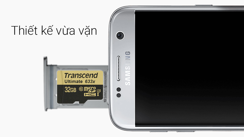 Thẻ nhớ MicroSD 32GB Transcend - Thiết kế để luôn vừa vặn với mọi thiết bị Thẻ nhớ MicroSD 32GB Transcend - Thiết kế để luôn vừa vặn với mọi thiết bị