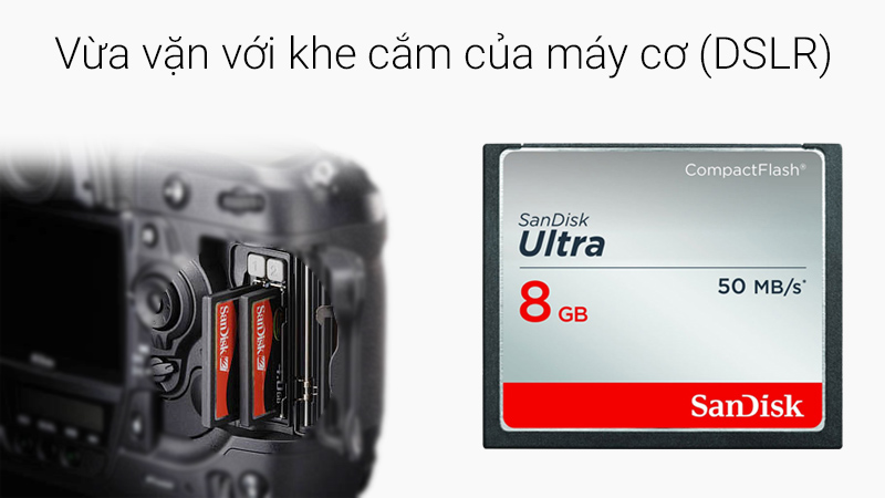 Thẻ nhớ CF 8 GB Sandisk Ultra | Thegioididong.com
