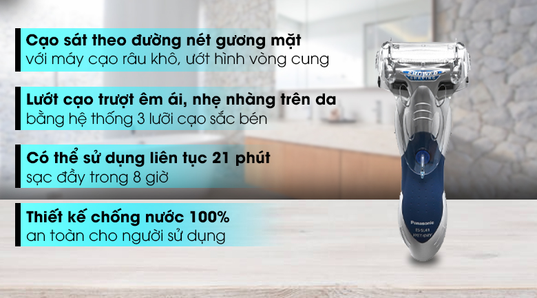 Máy cạo râu khô và ướt Panasonic ES-SL41-S453