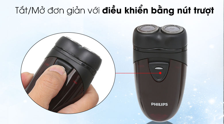 Máy cạo râu khô Philips PQ206 - Màu đen đỏ