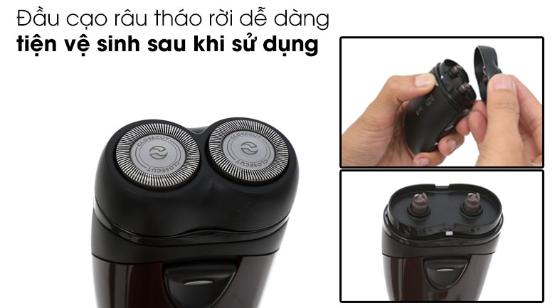 Máy cạo râu khô Philips PQ206 - Màu đen đỏ