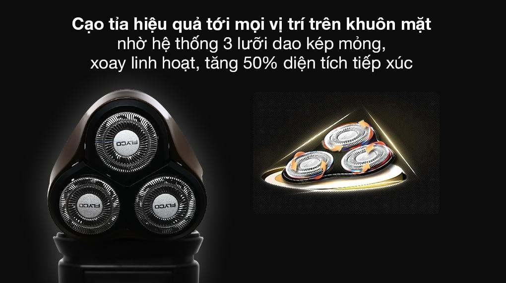 Máy cạo râu khô và ướt Flyco FS371VN