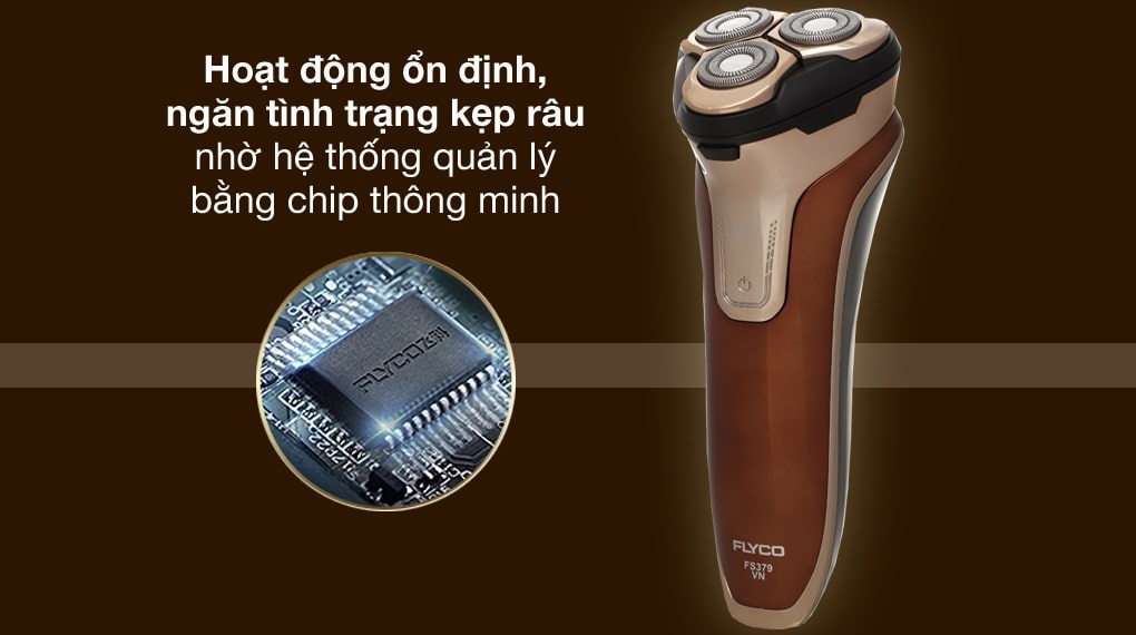 Máy cạo râu khô và ướt Flyco FS379VN
