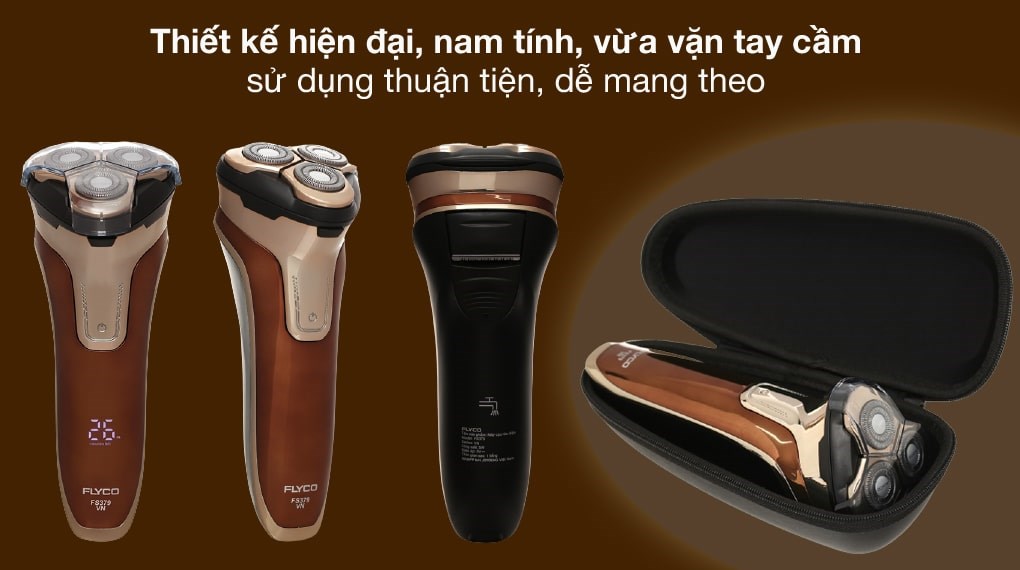 Máy cạo râu khô và ướt Flyco FS379VN