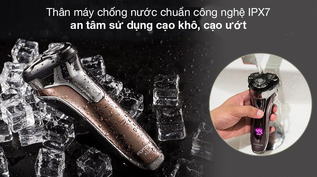 Máy cạo râu khô và ướt Flyco FS379VN