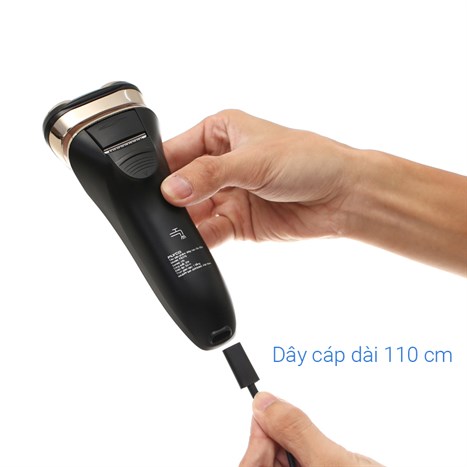 Máy cạo râu khô và ướt Flyco FS379VN Màu Nâu