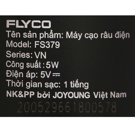 Máy cạo râu khô và ướt Flyco FS379VN Màu Nâu