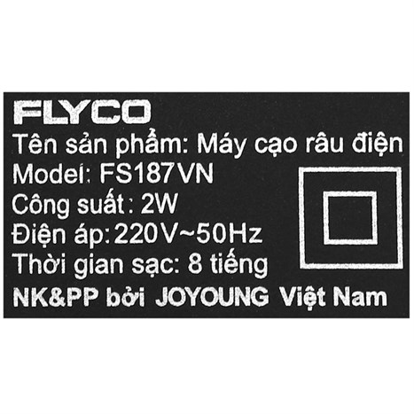 Máy cạo râu khô Flyco FS187VN Màu Đen
