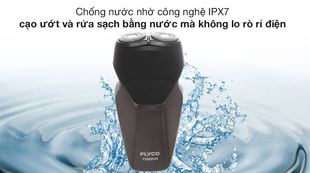Máy cạo râu khô và ướt Flyco FS888VN