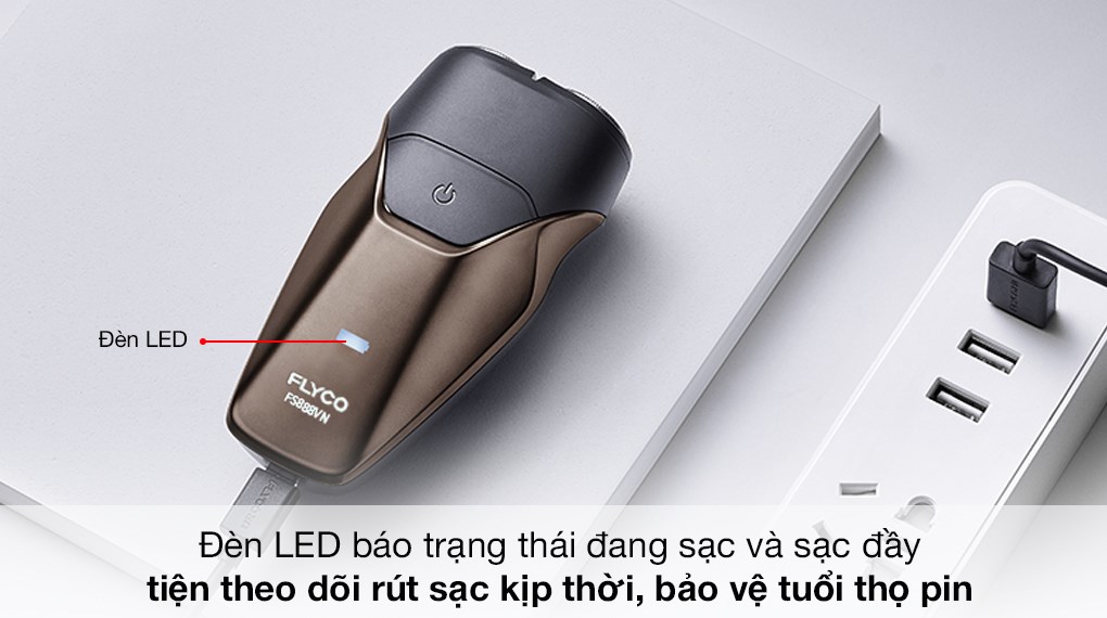 Máy cạo râu khô và ướt Flyco FS888VN