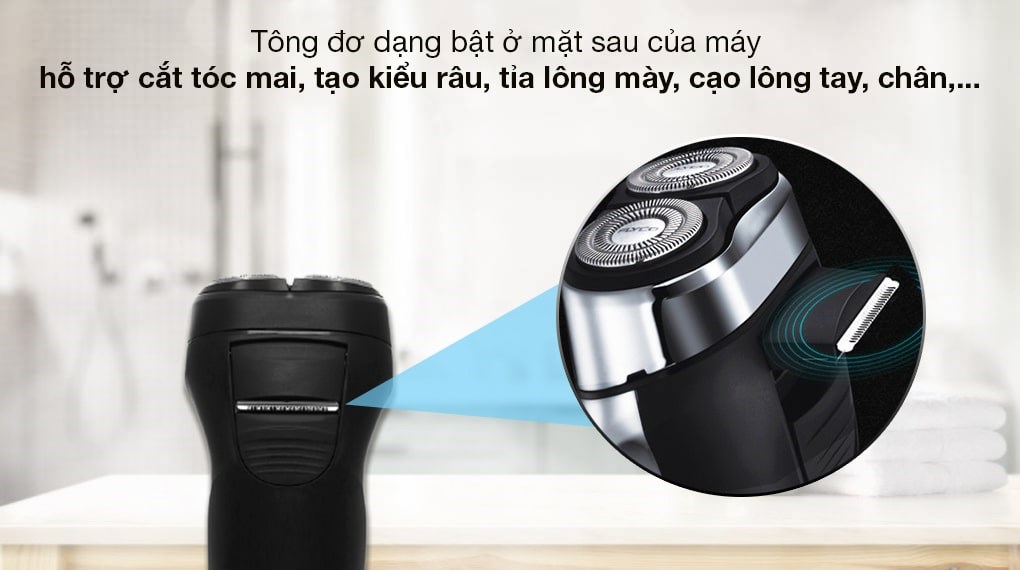 Máy cạo râu khô và ướt Flyco FS879VN
