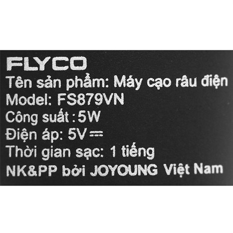 Máy cạo râu khô và ướt Flyco FS879VN Màu Đen