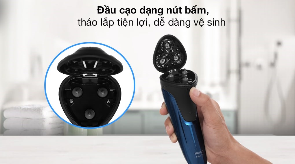 Máy cạo râu khô và ướt Flyco FS197VN