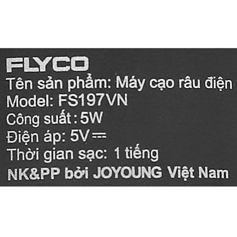 Máy cạo râu khô và ướt Flyco FS197VN Màu Xanh Dương