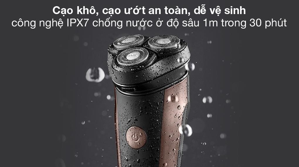 Máy cạo râu khô và ướt Flyco FS317VN