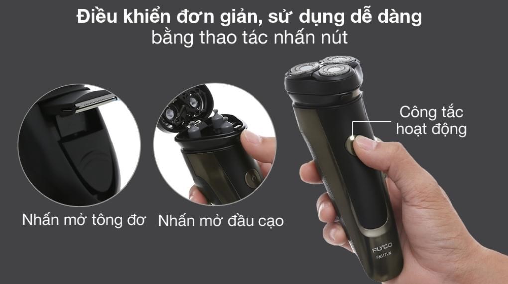Máy cạo râu khô và ướt Flyco FS317VN