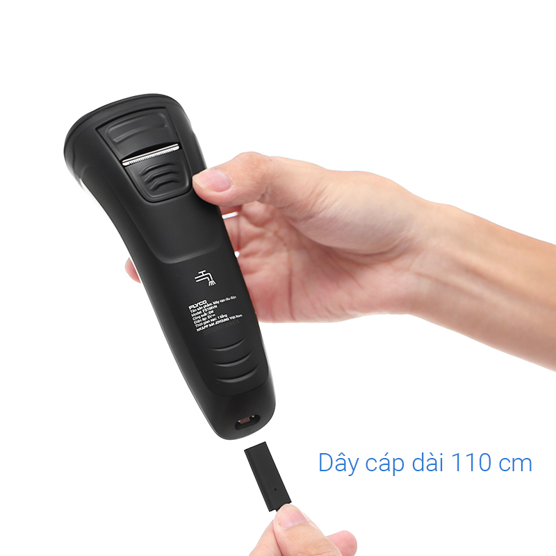 Máy cạo râu khô và ướt Flyco FS198VN Màu Vàng đồng