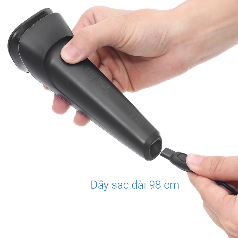 Máy cạo râu khô và ướt Philips S1301/02 Màu Đen - Xám