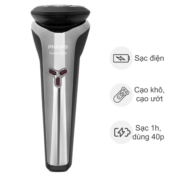 Máy Cạo Râu Khô Và Ướt Philips S1301/02