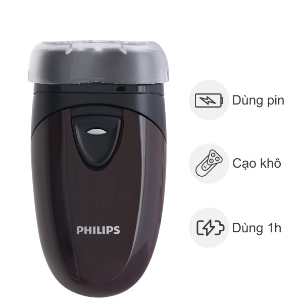 Máy Cạo Râu Khô Philips Pq206 - Màu Đen Nâu