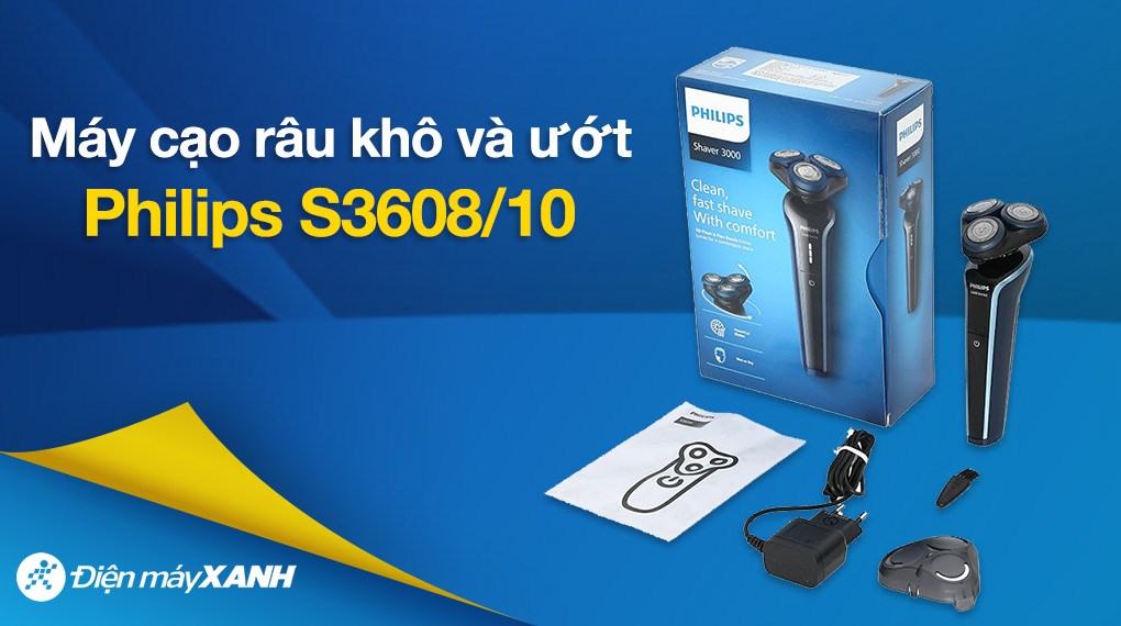 Máy cạo râu khô và ướt Philips S3608/10