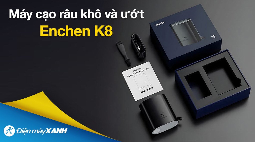 Máy cạo râu khô và ướt Enchen K8