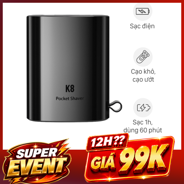 Máy cạo râu khô và ướt Enchen K8