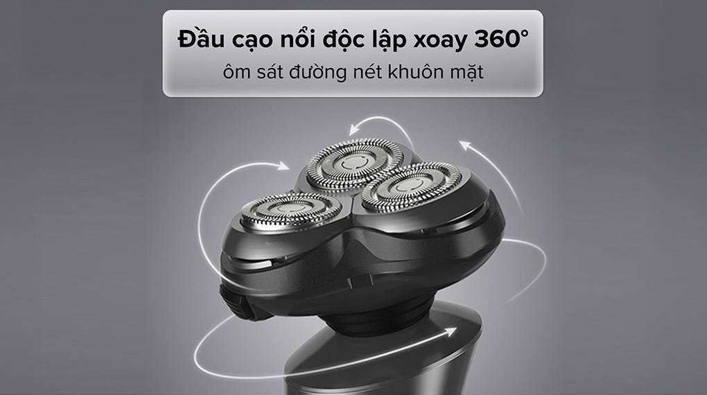 Máy cạo râu khô và ướt Showsee F305-GY