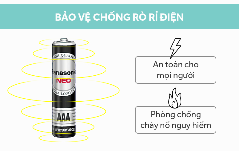 Pin AAA 2 viên Manganese Panasonic R03NT-2B Đen