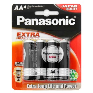 Vỉ 4 viên Pin tiểu AA Panasonic Manganese R6NT/4B-V