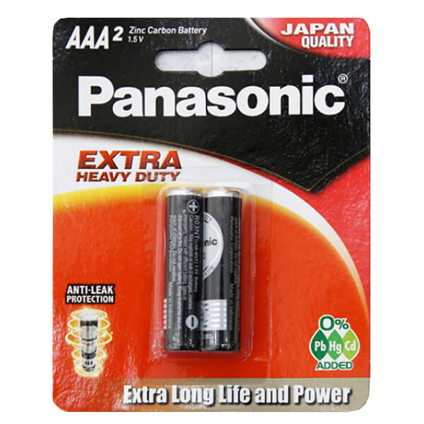 2 viên pin AAA Panasonic Manganese