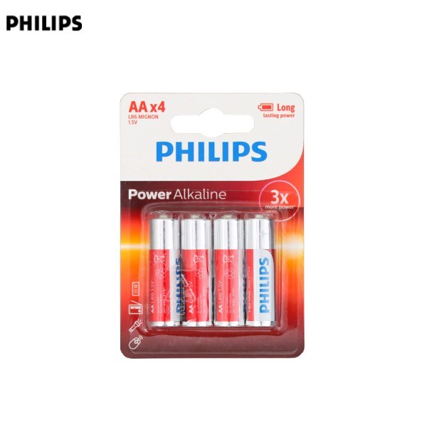 Pin AA 4 viên Alkaline Philips LR6P4B