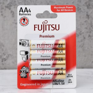 Vỉ 4 viên pin AA Fujitsu Premium LR6 (4B) FP-W-FI_AA