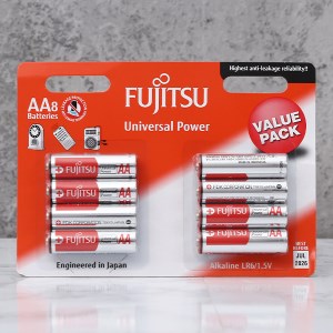 Vỉ 8 viên Pin Fujitsu Alkaline LR6 (8B) FU-W-FI_AA