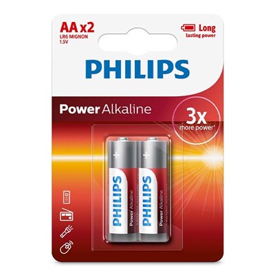 Pin AA 2 viên Alkaline Philips LR6P2B