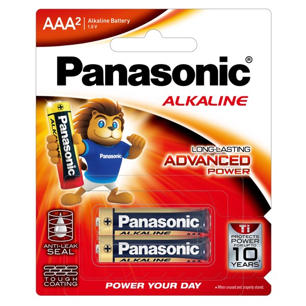 Pin AAA 2 viên Alkaline Panasonic LR03T-2B-V
