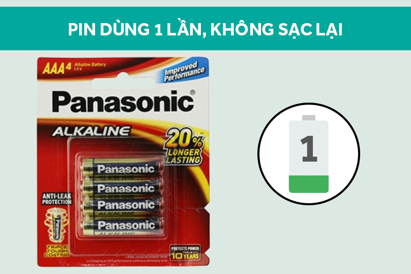 Pin AAA 4 viên Panasonic Alkaline LR03T-4B-V