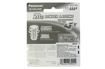 Pin AAA 4 viên Panasonic Alkaline LR03T-4B-V - Giao bao bì ngẫu nhiên 11